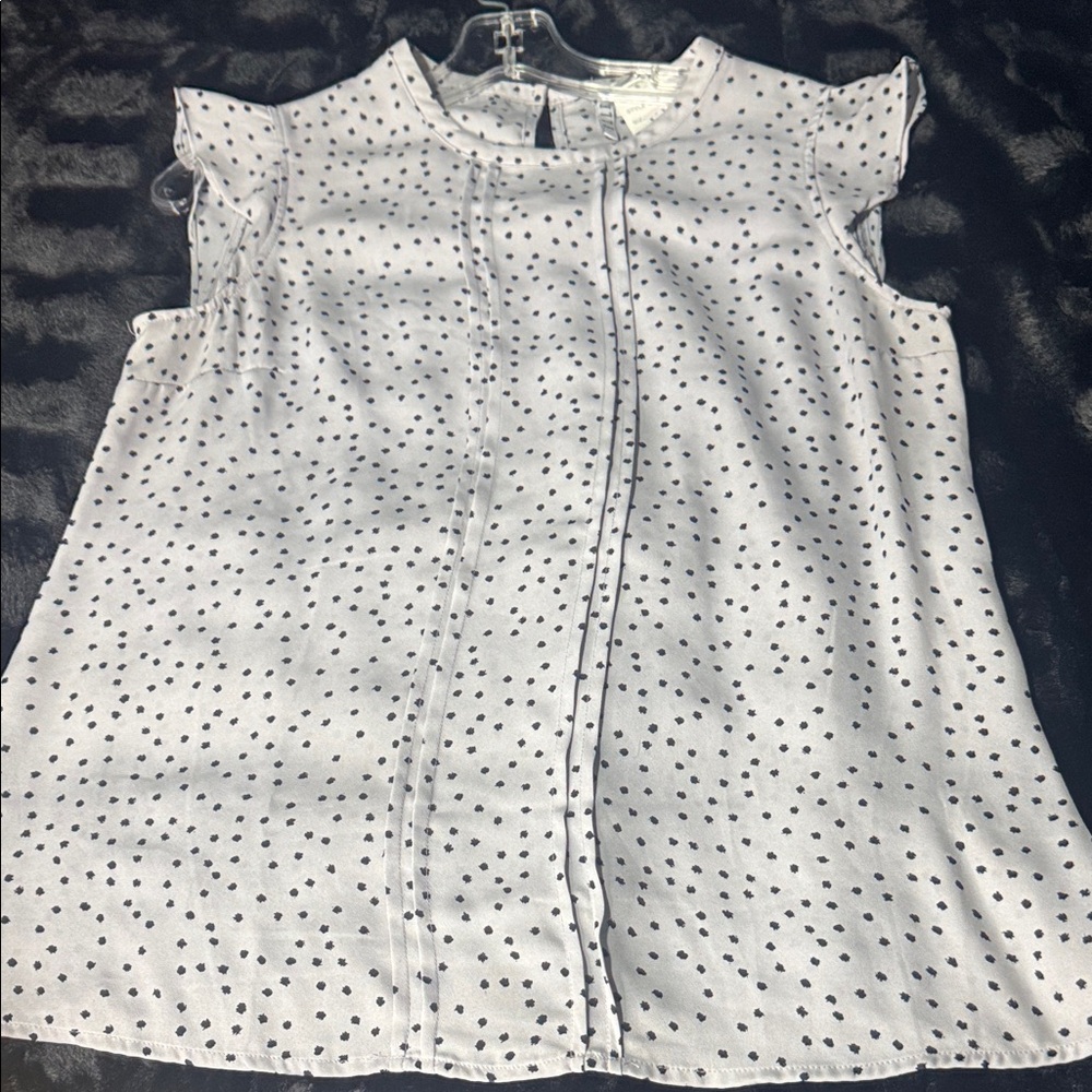Elle Black and White Patterned Blouse
